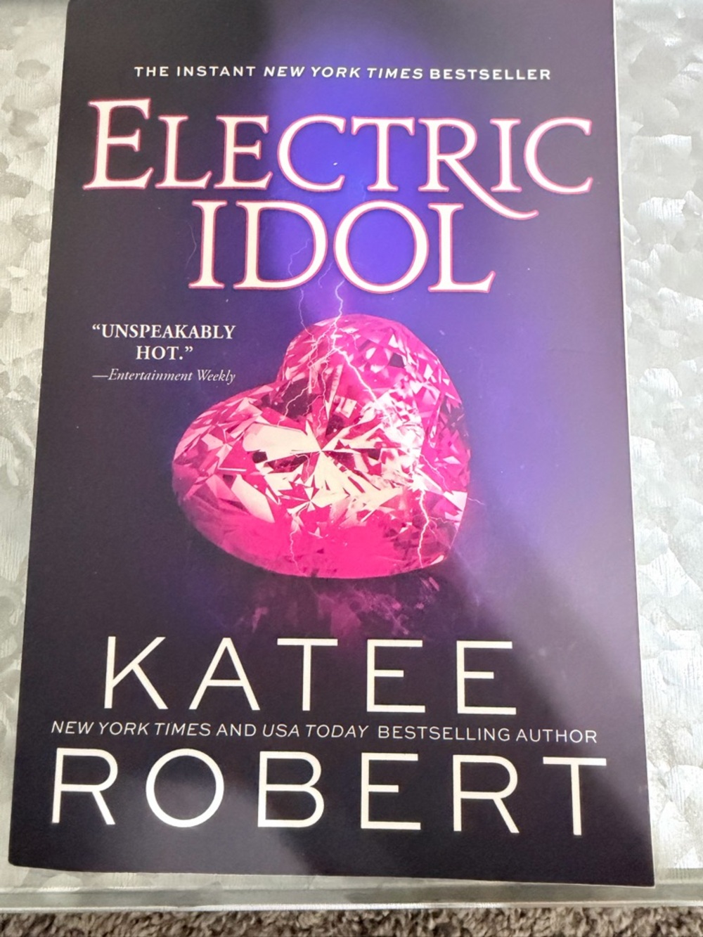 Electric Idol by Katee Robert - Purple Cover with Pink Heart Gem